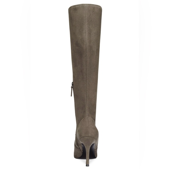 NWT Nine West Calla Pointed-Toe Tall Women’s Boots Gray Knee-High 8 1/2 M - Picture 3 of 9